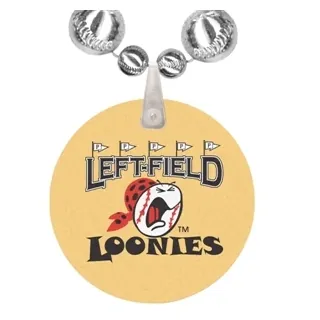 Baseball Shaped Beads with Imprint Direct on Disk