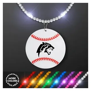 Still-Light Beads with Baseball Medallions