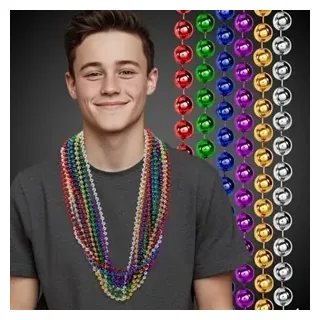 Multi Bead 7 MM 33" Necklace