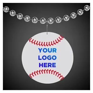 2 1/2" Plastic Baseball Badge Medallion